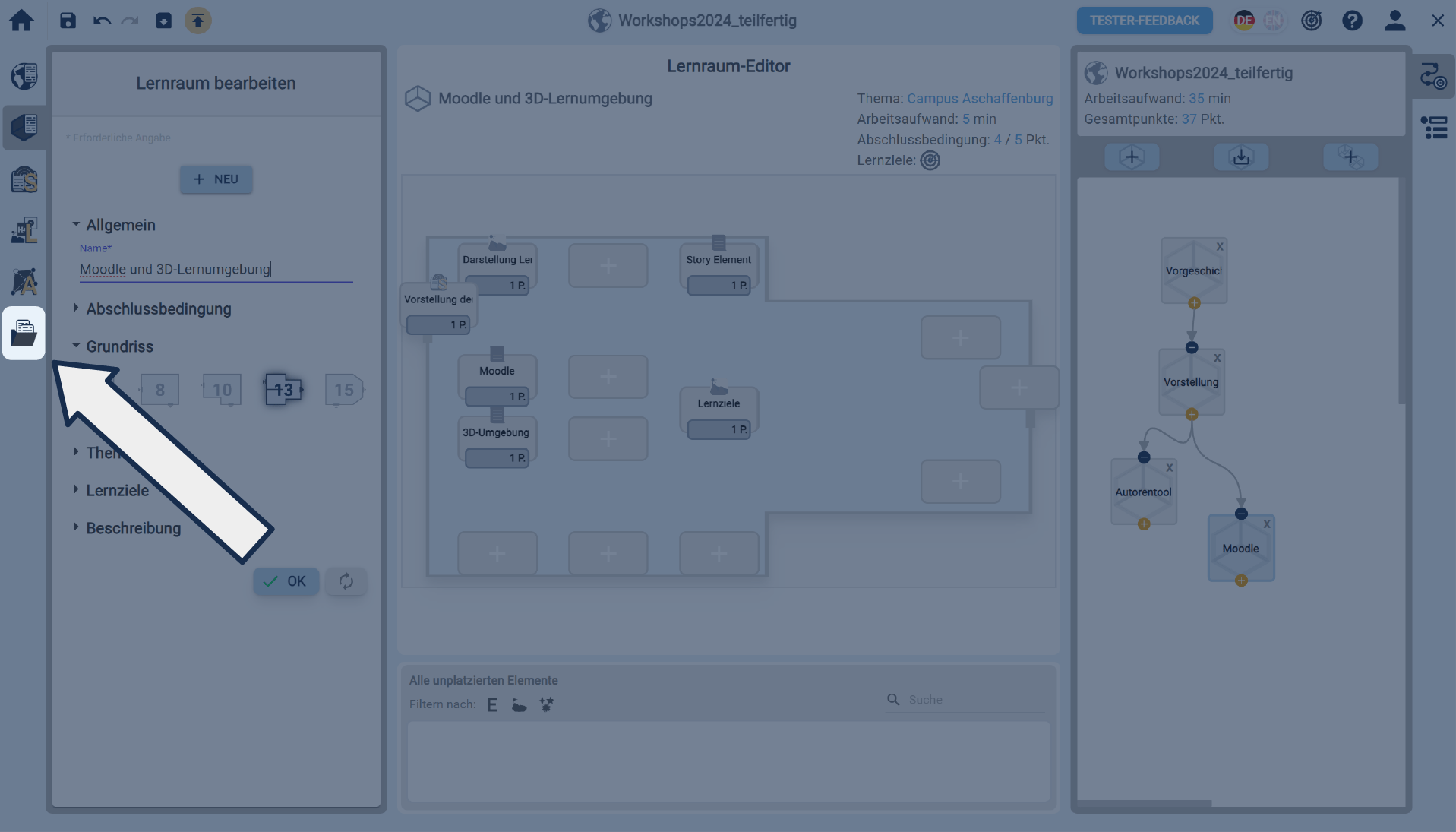 Klick auf Tab Externes Lernmaterial Klick auf Tab Externes Lernmaterial