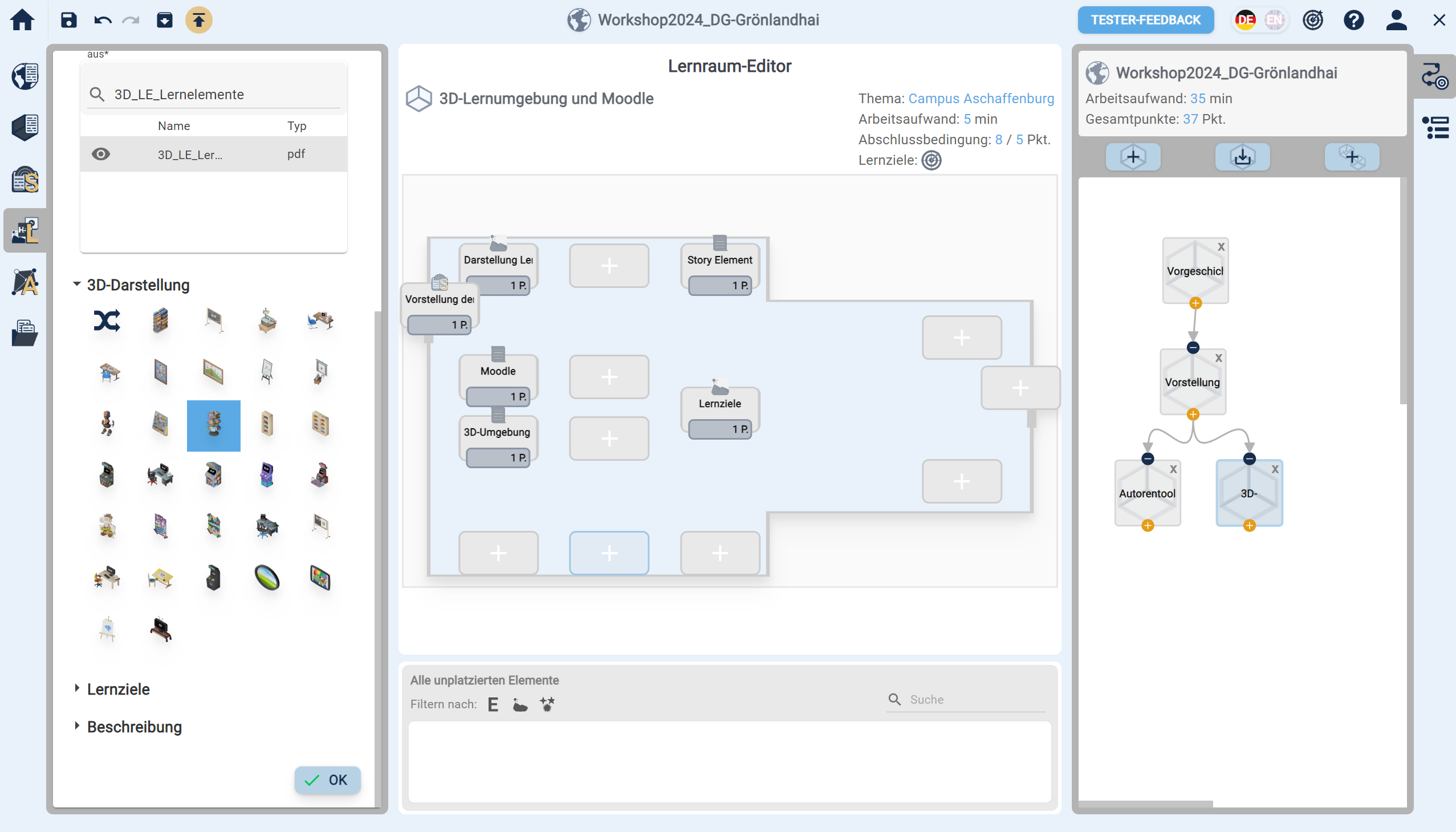 Geöffneter Unterpunkt 3D-Darstellung Geöffneter Unterpunkt 3D-Darstellung